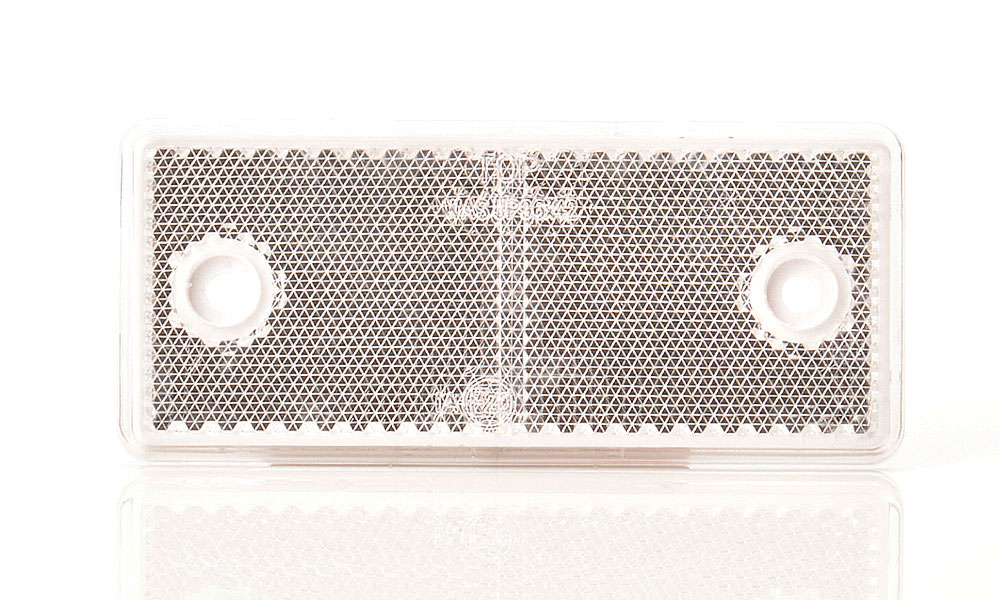 DIKDORTGEN REFLEKTOR DELIKLI BEYAZ 96x42mm WAS